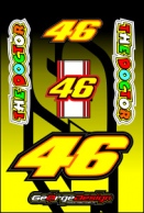 Valentino Rossi 46 matrica szett decal sticker